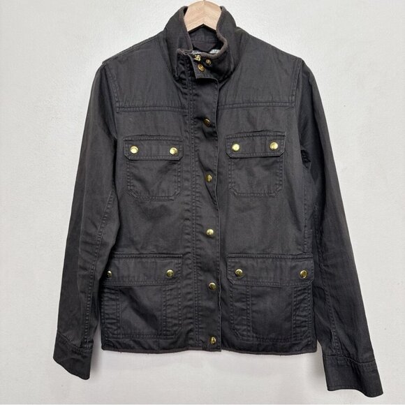 J.crew Womens Small Relaxed Boyfriend Field Jacket In Army Green Color - Picture 4 of 16